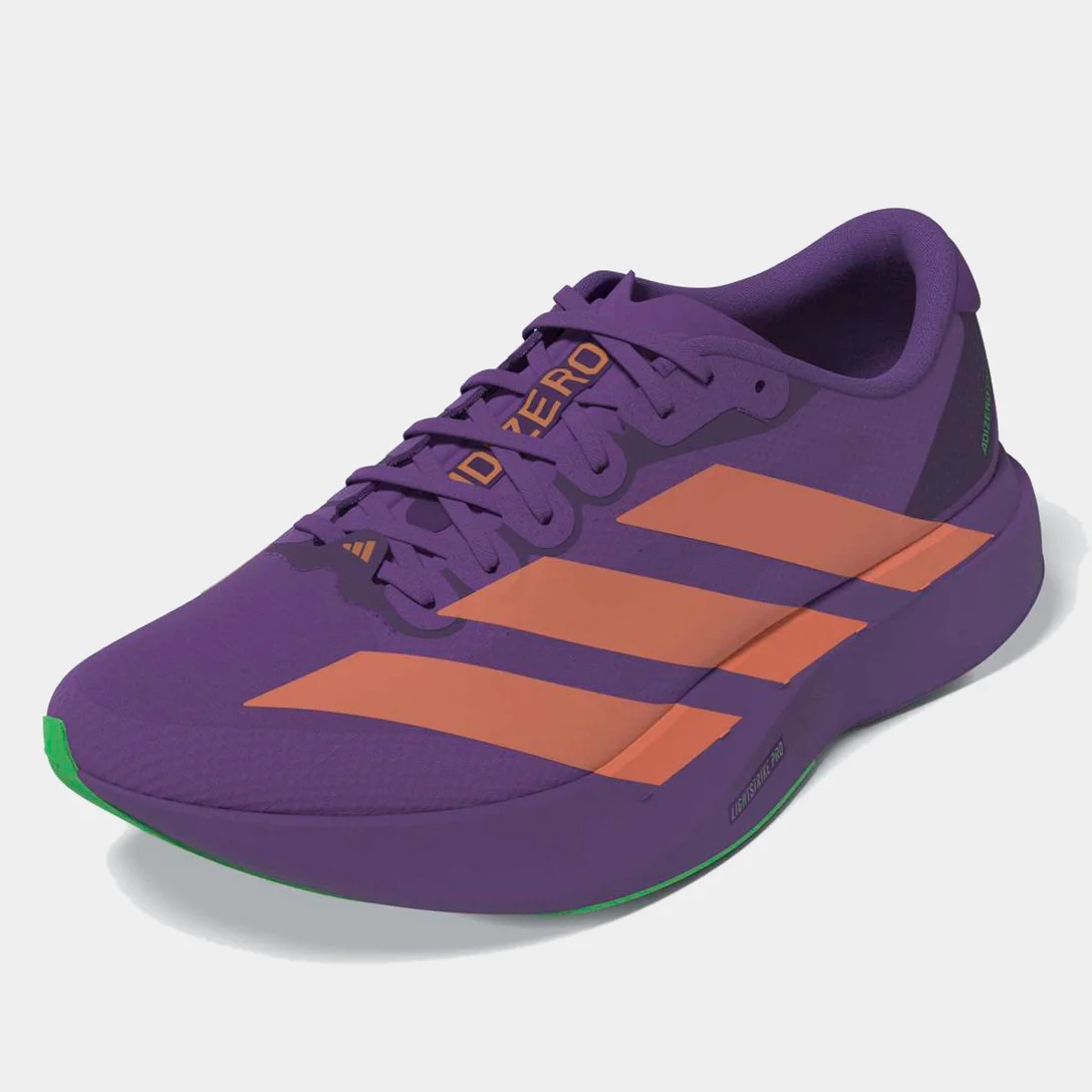 Tênis adidas Adizero Evo SL Woven Rio masculino roxo e laranja